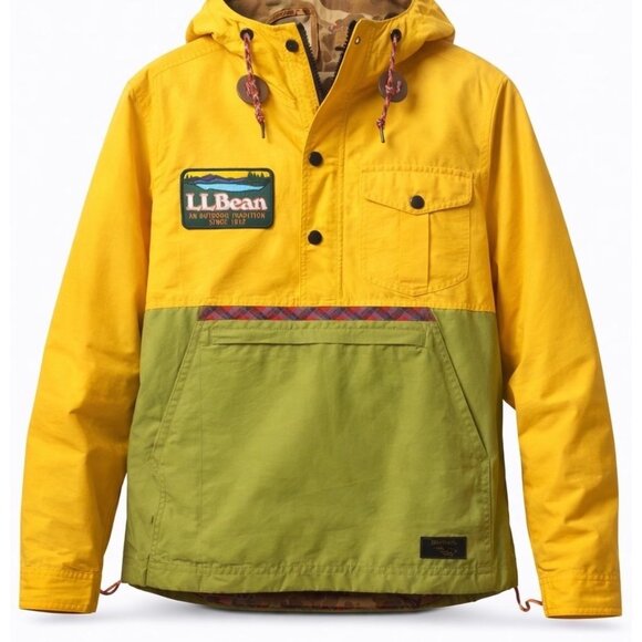 L L Bean X Todd Snyder Colorblock Anorak Jacket Size Medium New With Tags - Picture 2 of 16